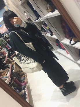 「ショッピング」｜「アイテム（チェスターコート）」を使った、さこっちさん（レディース・159cm）の冬コーディネート