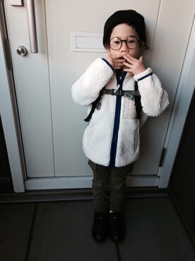 「UNIQLO（ユニクロ）のアイテム（その他）」を使った、rittyさん（キッズ・110cm）の秋コーディネート