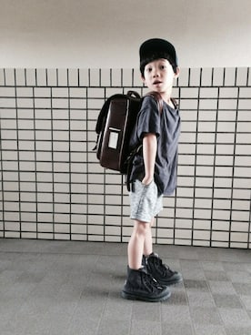 「Paul Smith（ポールスミス）のアイテム（帽子）」を使った、rittyさん（キッズ・110cm）の夏コーディネート