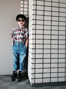 「Cienta（シエンタ）のアイテム（ブーツ）」を使った、rittyさん（キッズ・110cm）の夏コーディネート