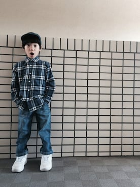 「Paul Smith（ポールスミス）のアイテム（帽子）」を使った、rittyさん（キッズ・110cm）の夏コーディネート