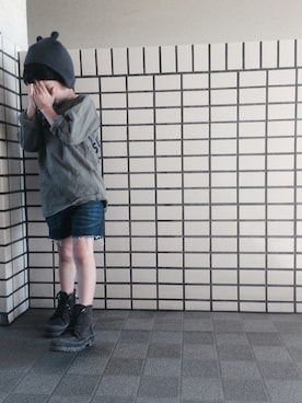 「Cienta（シエンタ）のアイテム（ブーツ）」を使った、rittyさん（キッズ・110cm）の夏コーディネート