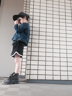 「Cienta（シエンタ）のアイテム（ブーツ）」を使った、rittyさん（キッズ・110cm）の秋コーディネート