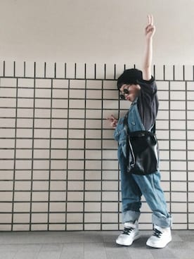 「ラブ＆ピース2016」｜「アイテム（オールインワン・サロペット）」を使った、rittyさん（キッズ・110cm）の秋コーディネート