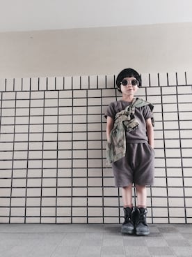 「Cienta（シエンタ）のアイテム（ブーツ）」を使った、rittyさん（キッズ・110cm）の秋コーディネート