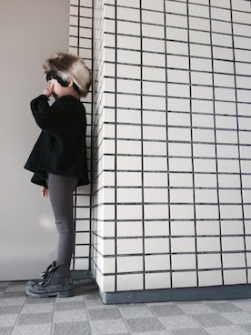 「Cienta（シエンタ）のアイテム（ブーツ）」を使った、rittyさん（キッズ・110cm）の秋コーディネート
