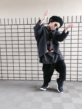 「OLD NAVY（オールドネイビー）のアイテム（その他アウター）」を使った、rittyさん（キッズ・110cm）の秋コーディネート