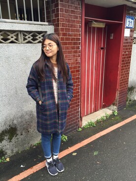 「Lulus（-）のアイテム（ジャケット/アウター）」を使った、Renee👣さん（レディース・165cm）の冬コーディネート
