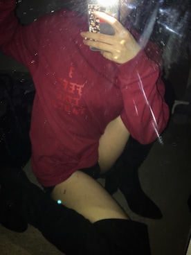 「YEEZUS（イーザス）のアイテム」を使った、NatsumiKikuchiさん（レディース・168cm）の冬コーディネート