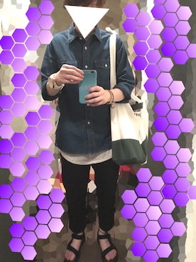 「CHAPTER WORLD select （チャプターワールドセレクト）のアイテム」を使った、ぷーちんさん（レディース・157cm）の夏コーディネート