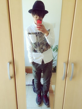 「ハイカット」｜のすけさん（メンズ・172cm・10代）の春コーディネート