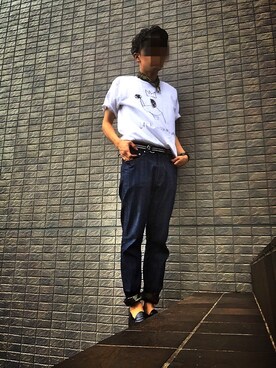 「SHIPS JET BLUE（シップスジェットブルー）のアイテム（バンダナ/スカーフ）」を使った、TTさん（メンズ・170cm）の夏コーディネート