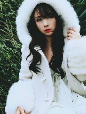 「SNIDEL（スナイデル）のアイテム（ピーコート）」を使った、T-暖暖JOEさん（レディース・165cm）の秋コーディネート
