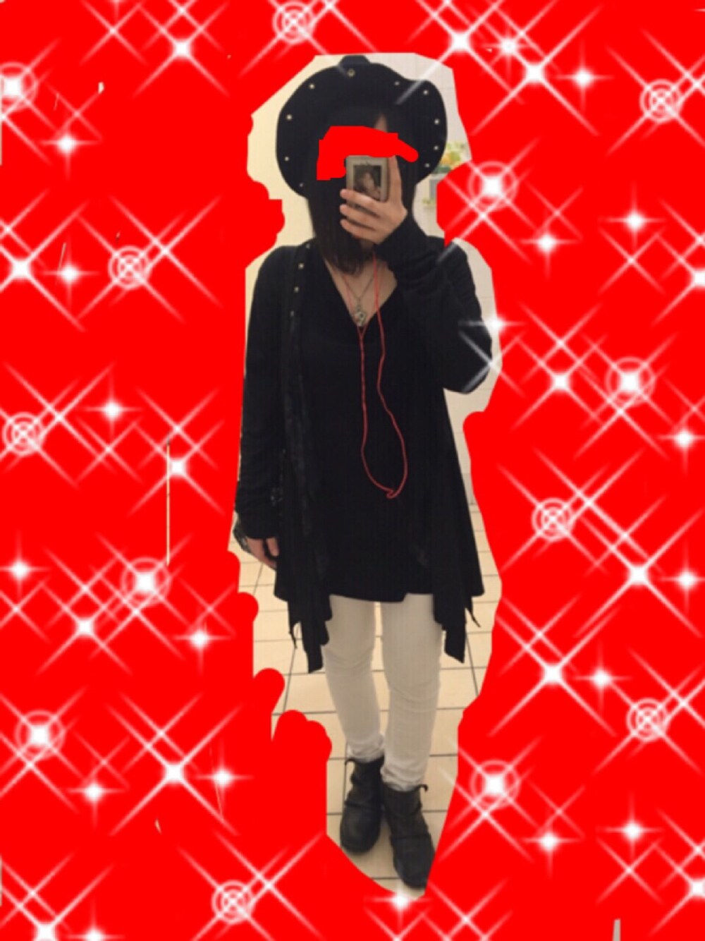 「ALGONQUINSのアイテム（Tシャツ/カットソー、ブラック系）」を使った、やぎ☆〜（ゝ。∂）さん（レディース・165cm）の秋コーディネートの1枚目の写真
