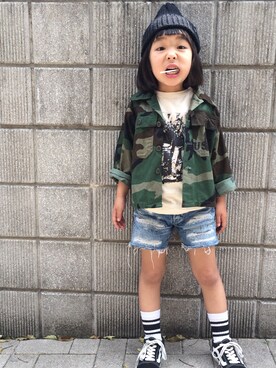 khsさん（キッズ・110cm）の夏コーディネート