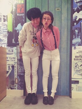 「厚底」｜canacさん（レディース・152cm）の冬コーディネート