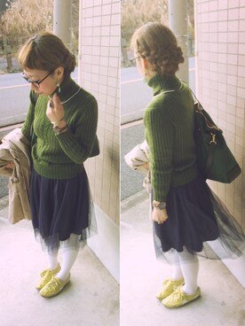 canacさん（レディース・152cm）の冬コーディネート