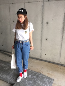 「RAY CASSIN（レイカズン）のアイテム（財布/小物）」を使った、canacさん（レディース・152cm）の春コーディネート
