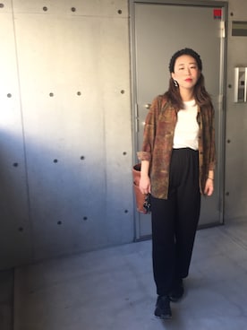 「cucuri（ククリ）のアイテム」を使った、canacさん（レディース・152cm）の秋コーディネート