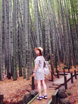 「アイテム（腕時計）」を使った、MINX河野 沙耶佳さん（レディース・154cm）の夏コーディネート