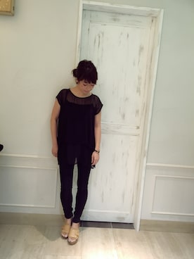 「LIFE's（ライフズ）のアイテム」を使った、MINX河野 沙耶佳さん（レディース・154cm）の夏コーディネート