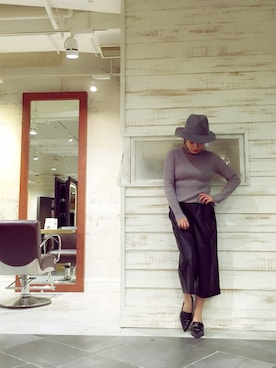 MINX河野 沙耶佳さん(レディース・154cm)の冬コーディネート