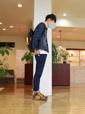 「RIOTのアイテム（ジャケット/アウター）」を使った、シータθさん（メンズ・175cm）の冬コーディネート