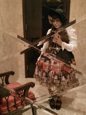 「lolitafashion」｜「アイテム（帽子）」を使った、Sheril Lynn さん（レディース・160cm）の秋コーディネート