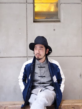 「VIRGOwearworks（ヴァルゴウェアワークス）のアイテム（その他アウター）」を使った、Takeshi Hosokawaさん（メンズ・165cm）の秋コーディネート