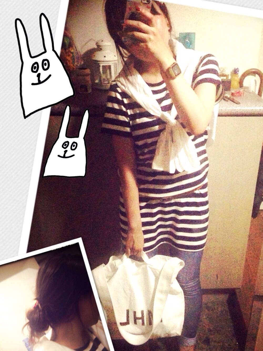「LOWRYS FARM、UNIQLO、adidas、MHL.、CASIO」｜「adidasのアイテム（スニーカー、ホワイト系）」を使った、ふっぽさん（レディース・152cm）の夏コーディネートの1枚目の写真