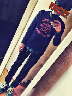 「ADAM ET ROPE'（アダムエロペ）のアイテム（アクセサリー）」を使った、kazzzzさん（メンズ・169cm）の秋コーディネート