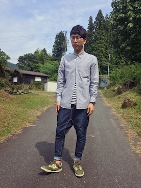 「ADAM ET ROPE'（アダムエロペ）のアイテム（アクセサリー）」を使った、kazzzzさん（メンズ・169cm）の夏コーディネート