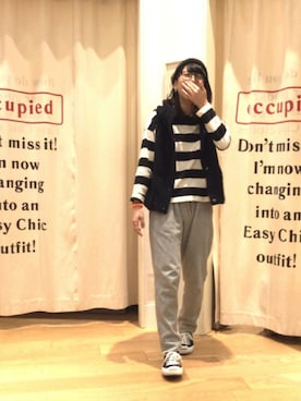 「coenスタッフスタイリング」｜「アイテム（ニットキャップ/ビーニー）」を使った、coen  おーつじさん（レディース・157cm）の秋コーディネート