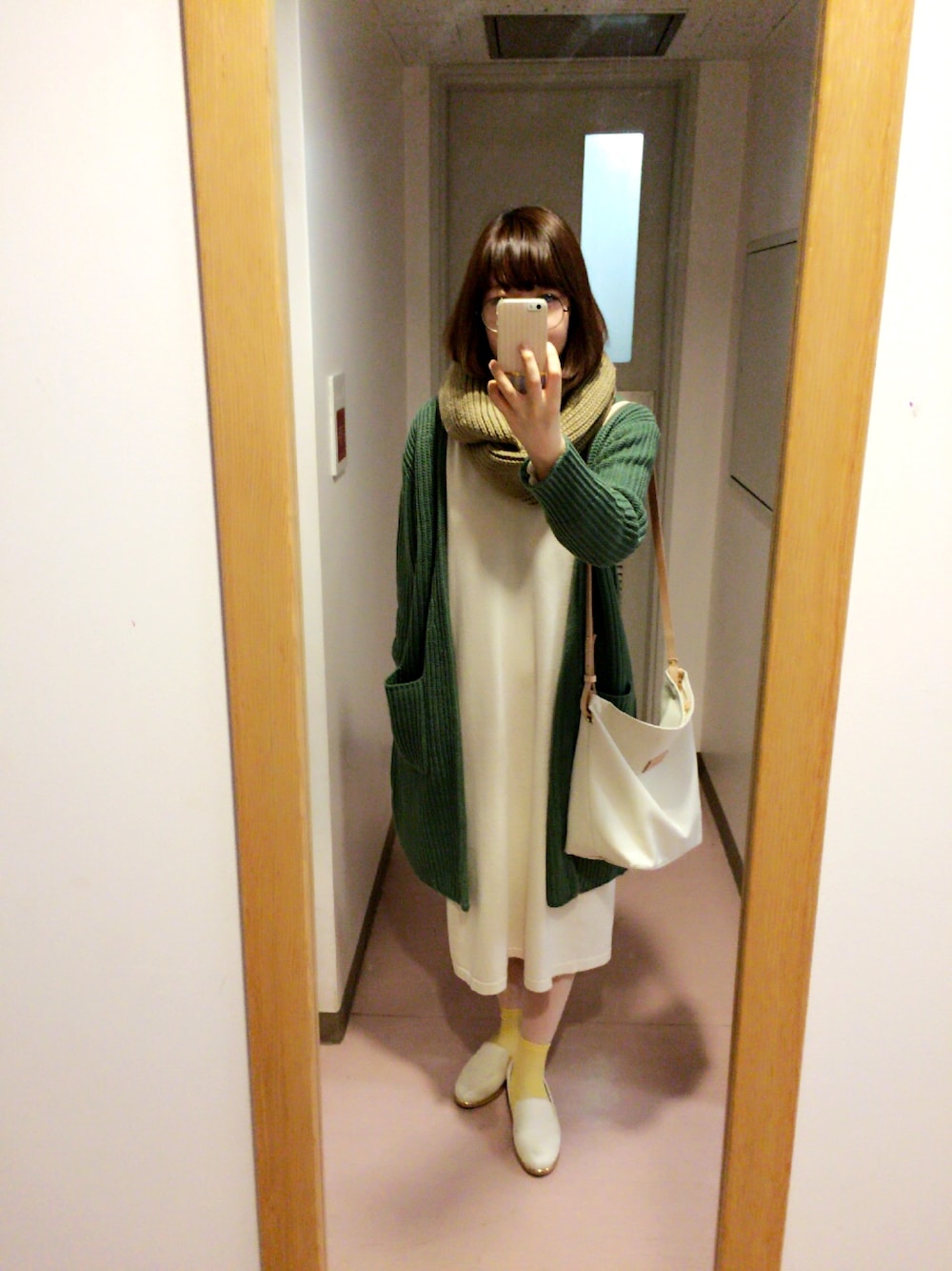 「オトナカジュアル」｜「Heatherのアイテム（ワンピース、ホワイト系）」を使った、yokko⚛˚⌖✩さん（レディース・160cm）の春コーディネートの1枚目の写真