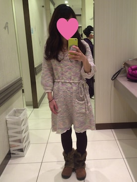 「Anisha（アニーシャ）のアイテム」を使った、yukkoさん（レディース・152cm）の冬コーディネート