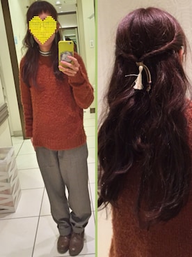 「グレーパンツ」｜yukkoさん（レディース・152cm）の冬コーディネート