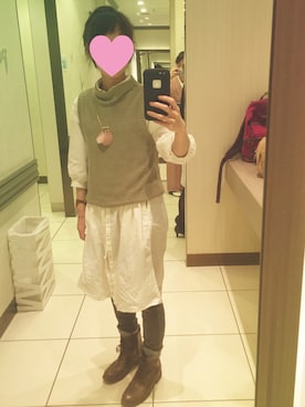「アイテム（シャツワンピース）」を使った、yukkoさん（レディース・152cm・20代）の春コーディネート