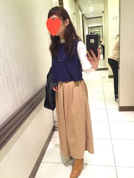 「アイテム（ブーティ）」を使った、yukkoさん（レディース・152cm・20代）の春コーディネート