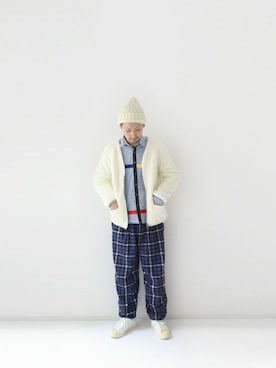 「WILD THINGS（ワイルドシングス）のアイテム（その他アウター）」を使った、LOOK AT USさん（メンズ・174cm）の冬コーディネート