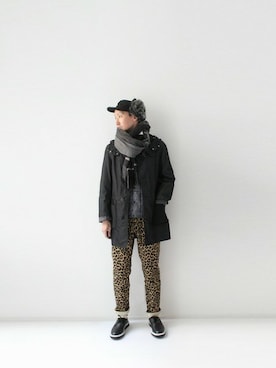 「アイテム（レインシューズ）」を使った、LOOK AT USさん（メンズ・174cm）の冬コーディネート