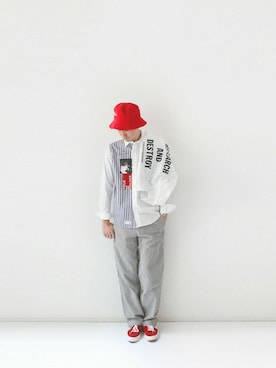 「マルジェラ」｜LOOK AT USさん（メンズ・174cm）の冬コーディネート