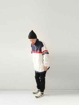 「FILA」｜LOOK AT USさん（メンズ・174cm）の冬コーディネート