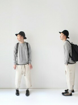 「old skool」｜「アイテム（スウェット）」を使った、LOOK AT USさん（メンズ・174cm）の冬コーディネート