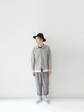「Hombre Nino（オンブレニーニョ）のアイテム（レッグウェア）」を使った、LOOK AT USさん（メンズ・174cm）の春コーディネート