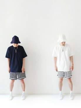 「CAMBER（キャンバー）のアイテム」を使った、LOOK AT USさん（メンズ・174cm）の夏コーディネート