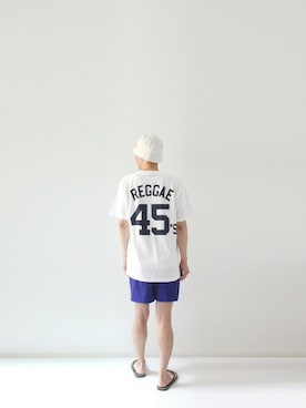 「VANS（バンズ）のアイテム（サンダル）」を使った、LOOK AT USさん（メンズ・174cm）の夏コーディネート