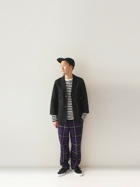 「LOOK AT US」｜LOOK AT USさん（メンズ・174cm）の冬コーディネート