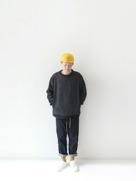 「HEALTH」｜LOOK AT USさん（メンズ・174cm）の冬コーディネート