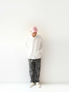 「LOOK AT US」｜「アイテム（スラックス）」を使った、LOOK AT USさん（メンズ・174cm）の冬コーディネート