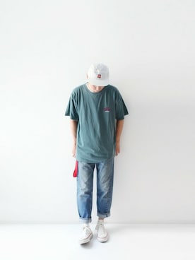 「コンバース ハイカット」｜LOOK AT USさん（メンズ・174cm）の夏コーディネート